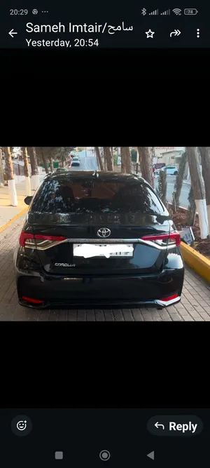 تويوتا-كورولا-موديل-2020-ترخيص-2019-تابلو-مميز-بيج-واسود-جنطات-مغنيسيوم