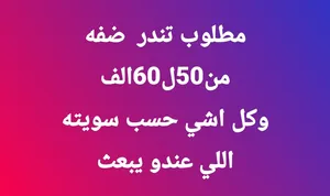 مطلوب-تندر-ضفه-من50ل60الف-وكل-اشي-حسب-سويته-اللي-عندو-يبعث