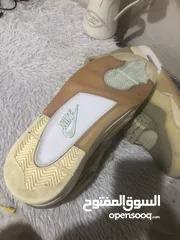  2 حذاء Nike Air Jordan 4 IV Sail Off White مقاس 11W 9.5M CV9388-100 Retro Virgil OW