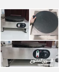  1 KW 16 & quot400mm آلة صنع الكريب الكهربائية التجارية.الامريكية آلة صنع الفطيرة