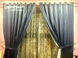  2 3 two-layer-curtains with accessories (25 rial for each curtain)