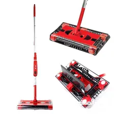  11 لمامه و مكنسه شحن جي 6  الحمراء لمامة شحن الدواره SWIVEL SWEEPER مكنسة اللمامه العجيبه