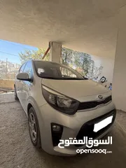  15 كيا بيكانتو موديل 2020 نخب النخب ولا ضربة عداد 40 كيلو فقط لسا بالنايلون السيارة
