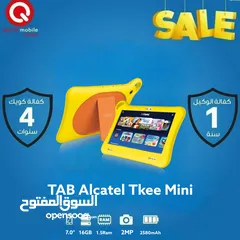  1 ALCATEL TKEE MINI ( 16 GB ) / 2 RAM NEW /// تاب الكاتيل تكي مني ذاكره 16 الجديد