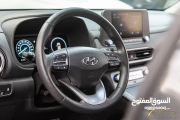  12 Hyundai kona 2022 Full electric   السيارة وارد و كفالة الشركة و قطعت مسافة 15,000 كم فقط