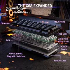  5 Attack shark x68 he magnetic keyboard