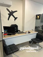  5 مكتب خلو للايجار بمساحة 350 متر طابقين شارع مكة