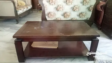  1 طقم كنب 6 مقاعد خشب زان اصلي