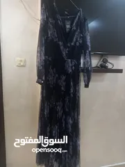  2 فستان جديد اسود مع بنفسجي