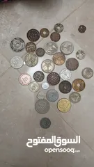  1 عملات قديمه من فئه لجنيه الاسرائيلي وليره السرائيليه وفئه الشيكل وعملاد معدنيه فلسطينيه