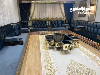  10 جلسات خليجة 16 مقعد تفصيل جميع الجلسات حسب الطلب والقياس مفروشات ماسة لاتردد بل اتصال والحجز