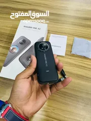  3 Insta360 ONE X2 360 degree action camera  5.7K Dual-Lens 360 Auto-Stitched Capture