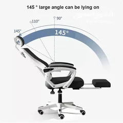  8 كرسي شبكي طبي مع مسند قدمين كرسي مدير مع دعم للظهر والديسك كرسي متحرك مع رقبة office chair