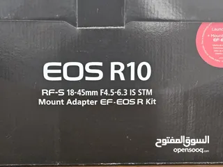  2 كانون كاميرا EOS R10 رقمية   Canon EOS R10 Mirrorless Camera With  RF-S18-45mm Lens