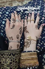  2 رسم حنة احترافي (الخدمة المنزلية متوفرة)