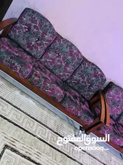  6 طقم غرفة جلوس لون بنفسجي