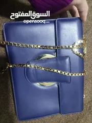  7 Salvatore Ferragamo bag made of soft leather, made in Italy  حقيبة سلفاتوري فيراغامو مصنوعة من الجلد