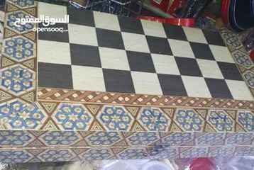  1 صندوق طاولة زهر قهاوي حجاره عظم حجم ضخم 50 سم صناعه سوري.  ثقيله.  للمحترفين