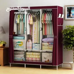  4 خزانة ملابس قماش - خزائن تخزين ملابس متنقلة حجم كبير سهولة تخزين ترتيب ملابسك بأجمل شكل