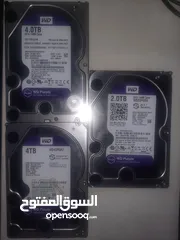  3 WD PURPLE 8TB + 4TB×2