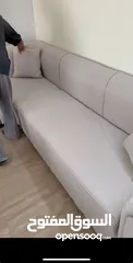 6 كورنر بيج جديد مع كوشنز/ قابل للمعاينة ، تفصيل جديد/ خشب ثقيل/ قماش كواليتي عاليه/سعر قابل للمفاوضه