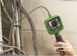  3 سلك كيبل كاميرا تصوير مع شاشه   مشاهده و تصوير بين الثقوب و المواسير  او ماتور السياره او مواسير الم