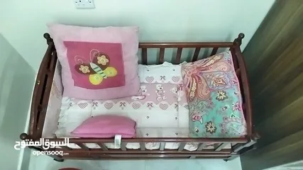  1 Wooden Baby bed