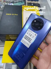  4 poco X3 pro رام 8 واضافه 3 جيجا 256 أغراضة والكرتونه متوفر توصيل وهدية