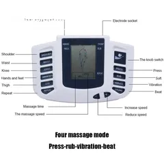  6 جهاز مساج الجسم الكهربائي بالنبضات الالكترونيه مع حذاء المساج للقدم محفز الاعصاب و العضلات