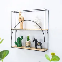  3 وهاي الرفوف الحديد والخشب هي اللمسة اللي بتكمل المكان بسعر 50 شيكل وكل 3 بسعر 99 شيكل مش مجرد