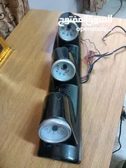  4 عدادات Sport ( قراءة الـ RPM + Volts + water ) فيبر بحالة ممتازة للبيع