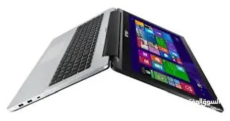 1 جهاز لابتوب ASUS Transformer Book Flip موديل TP500L