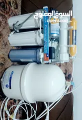  1 فلتر ماء 6 مراحل مستعمل نظيف جدا للبيع  صناعة تايواني شغال مئة بالمئة ما بدو أي شيء تم تغيير حشوات
