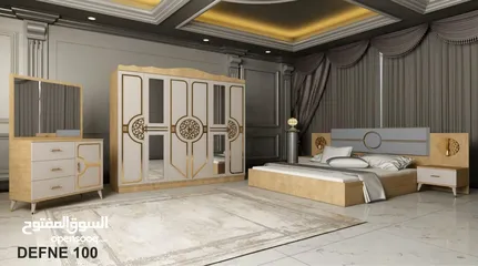  5 غرف نوم تركي 7 قطع مميزه شامل تركيب ودوشق مجاني
