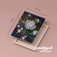  10 لوحتين طبيعة صامتة ورد، لوحات زيتية لديكور المنزل الراقي