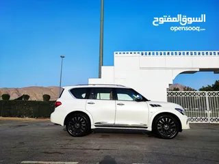  4 للبيع انفينتيQX80 خليجي الموديل : 2015 فووووول اوبشن المكينة الكبيره