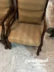  6 كنبايات غرفة ضيوف مع طربيزات