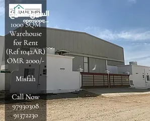  1 750 SQM Warehouse with 2 Rooms & 2 Bathrooms for Rent in Misfah REF:1042AR