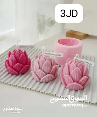 24 قوالب سيلكون بأشكال مميزة للشمع والرزن