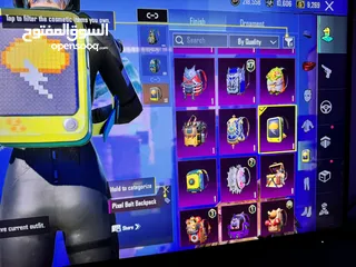  3 حساب ببجي لفل 76 فيه 66 مثك