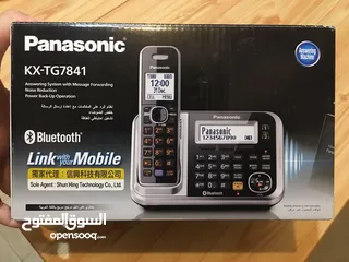  1 تلفون أرضي لاسلكي panasonic مع رد آلي