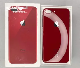  1 ايفون 8 بلس اصلي جيجا 64 و 256 بطارية مشكل اغراضة والكرتونه الأصلية متوفر توصيل وهدية