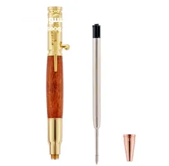  4 قلم الرصاصة - فخامة لأبعد حدود مصنوع من الستانستيل مقاوم للصدأ و خشب الصندل للناس الراقية