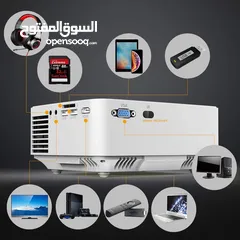  3 بروجيكتور دقة عالية full hdبعمر 50000 ساعة مشاهدة سبيكر مزدوج