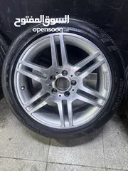  6 جنط مرسيدس w204 AMG  جنط بحالة ممتازه لا كسور ولا خشوط بحالة ممتازه حجم جنط 17 امامي رفيع خلفي عريض