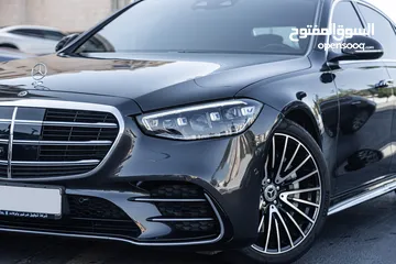  2 Mercedes S450 2022 Amg kit Mild hybrid 4matic    السيارة وارد الشركة و قطعت مسافة 64,000 كيلو