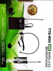  1 مايكروفون طوق لاسلكي