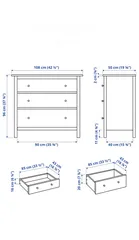 6 تسريحة مكونة من 3 أدراج من آيكيا - 3-drawer dresser from IKEA