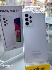  7 جهاز ما شاء الله Samsung A52s 5G جيجا 256 أغراضة والكرتونه الأصلية متوفر توصيل وهدية