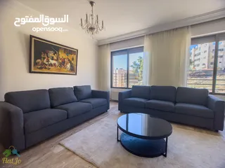 2 Furnished three bedroom for rent in 5th Circle  abdoun   شقة مفروشة ثلاث غرف الدوار الخامس عبدون دير